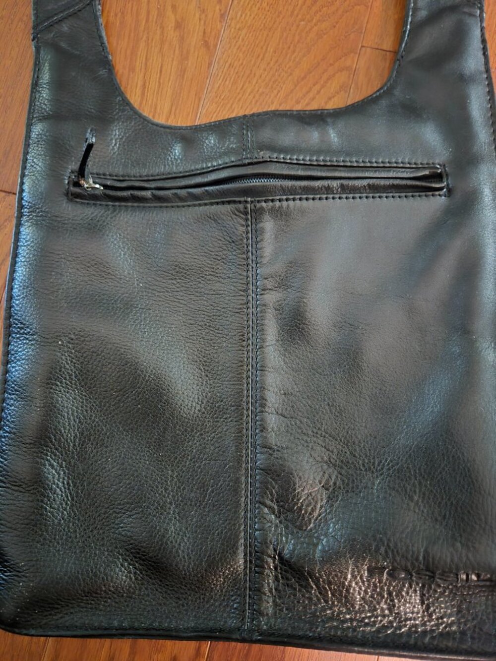 FOSSIL MESSENGER BAG LEATHER BLACK - Picture 2 of 7
